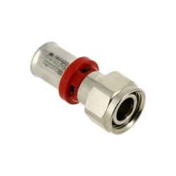 BONFIX Alu-pers 2-del. koppeling euroconus moer 1/2" bi.x16 vernikkeld