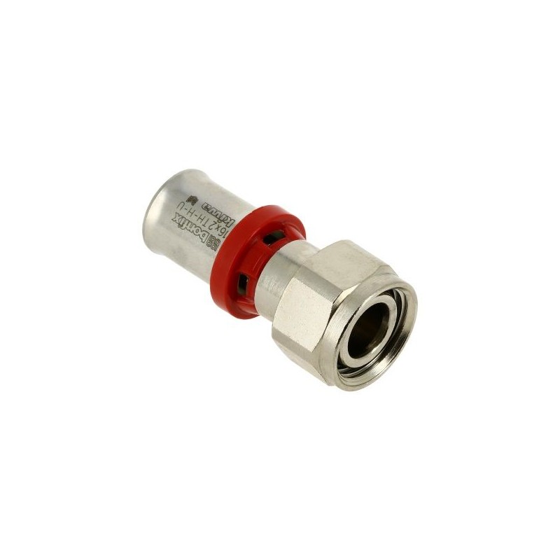 BONFIX Alu-pers 2-del. koppeling euroconus moer 1/2" bi.x16 vernikkeld