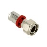 BONFIX Alu-pers 2-del. koppeling euroconus moer 1/2" bi.x16 vernikkeld