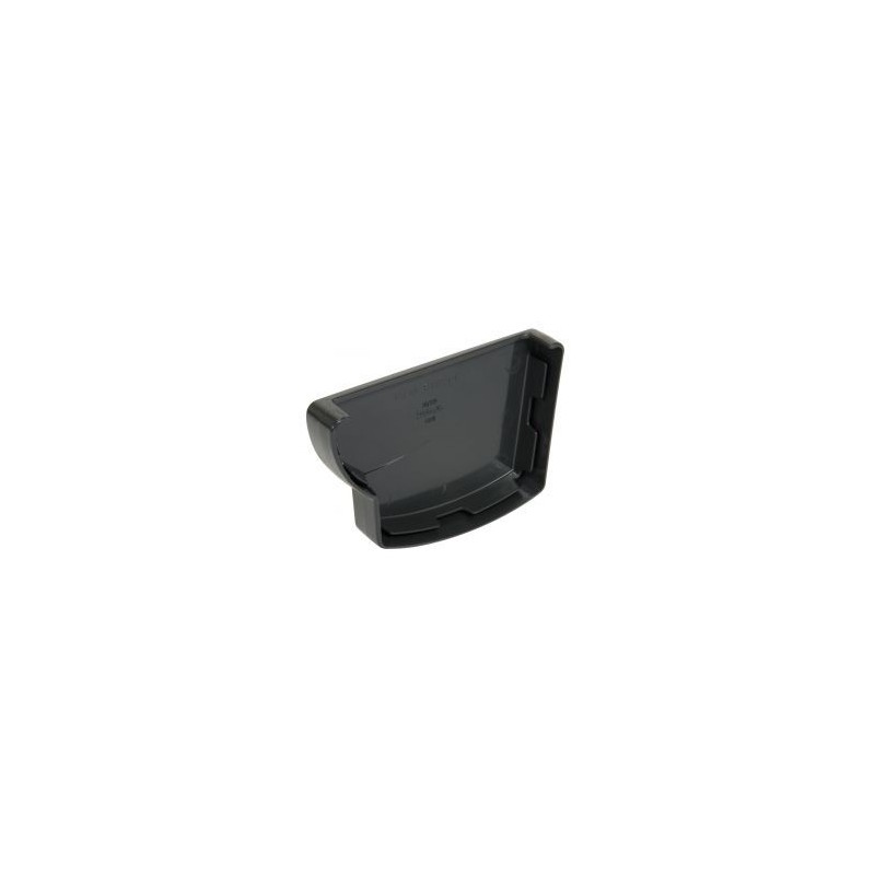 Nicoll Ovation LG28 PVC-Ti eindstuk goot links antraciet