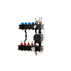 VTE composiet vloerverwarming verdeler 13-groeps Grundfoss UPM3 pomp