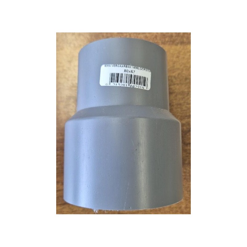 Pipelife hwa verloopstuk spie 67 x mof 80 mm