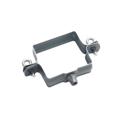 RHEINZINK prePATINA graphite-grey scharnierpijpbeugel M10 - 80 x 80mm