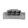 manchet ontstoppingsstuk met klemdeksel 160mm RoodBruin