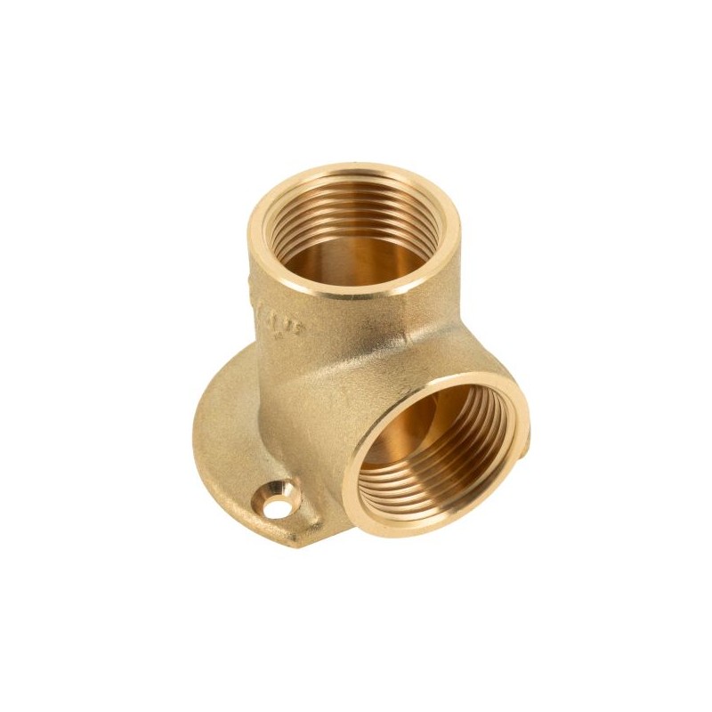 BONFIX Draad messing muurplaat 3/4" bi.dr. x 3/4" bi.dr.