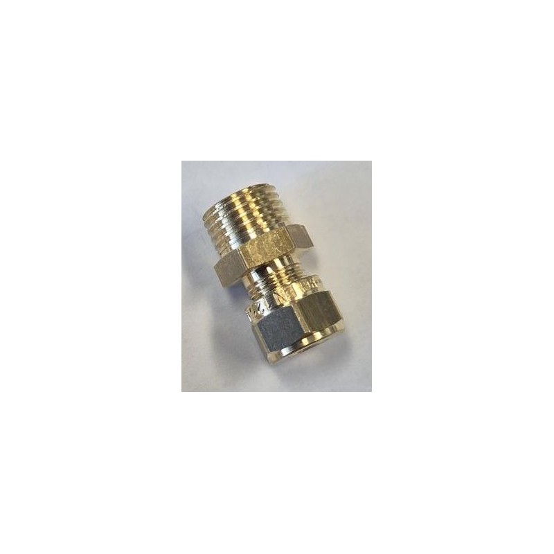BONFIX Knel messing puntstuk 1/4" bu.dr. x 6 mm 