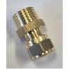 BONFIX Knel messing puntstuk 1/4" bu.dr. x 6 mm 