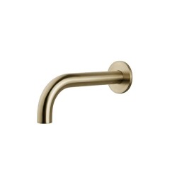 Caral baduitloop rond 25 cm 1/2'' geborsteld messing