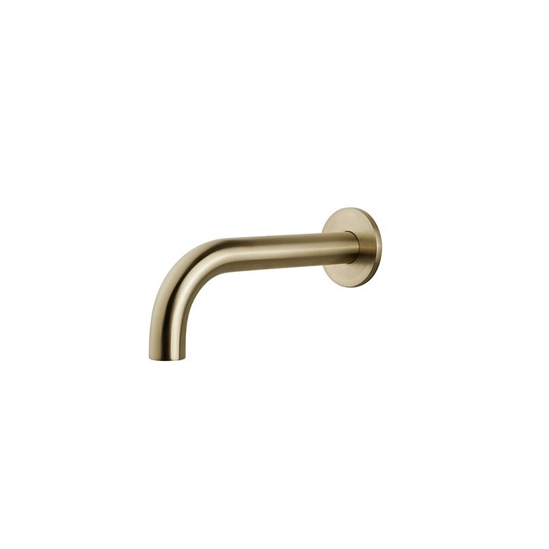 Caral baduitloop rond 25 cm 1/2'' geborsteld messing