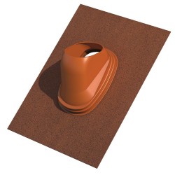 Dakdoorvoerpan Universeel 131 35-55° 500mm x 600mm terracotta