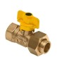 BONFIX Gaskogelkraan Soldeer messing 1/2" bi. x koppeling 15 mm