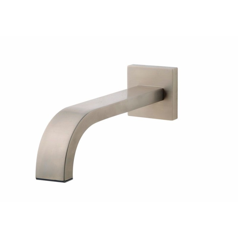 Rombo baduitloop vierkant 25 cm 1/2'' geborsteld staal