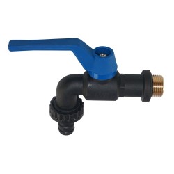 Buitenkraan / Gevelkraan vorstbestendig 1/2" zwart
