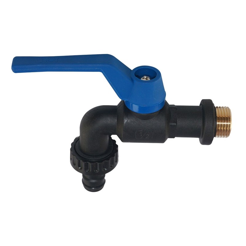 Buitenkraan / Gevelkraan vorstbestendig 1/2" zwart