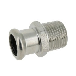 BONFIX M-press RVS-water puntstuk 1/2" bu.dr. x 22 mm
