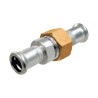 BONFIX M-press RVS-water 3-delige koppeling vlak 18 x 3/4" x 18 mm