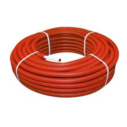 BONFIX Alu-pers systeembuis + rode mantel 16 x 2,0 - rol a 50 mtr