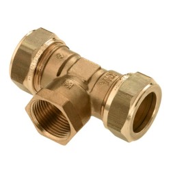 BONFIX Knel messing T-stuk 14 x 1/2" bi.dr. x 14 mm
