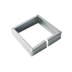 RHEINZINK prePATINA blue-grey soldeerwrong enkel vierkant Ø80 mm