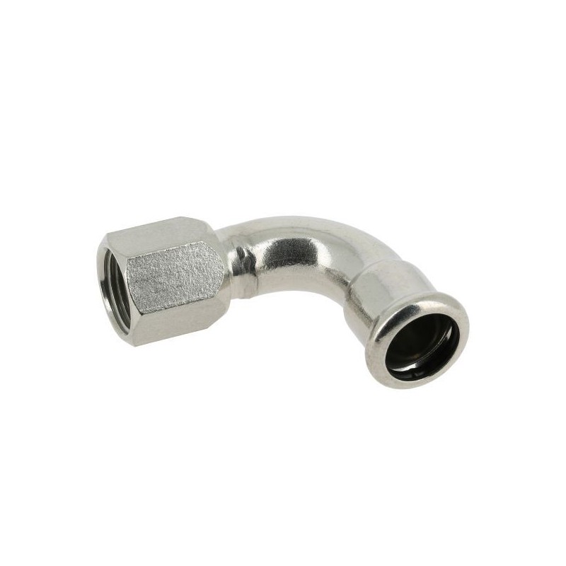 BONFIX M-press RVS-water bocht 90° 1 1/4" bi.dr. x 35 mm