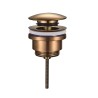 UniMatch clickwaste afvoerplug 5/4" geborsteld brons koper