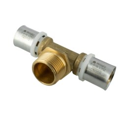 BONFIX Alu-pers T-stuk 25 x 3/4" bu.dr. x 25 mm