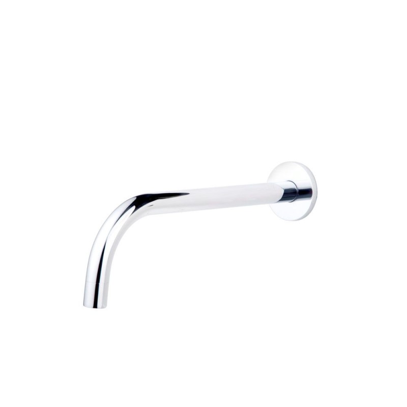 Slim 18mm uitloop rond 25cm 1/2" chroom