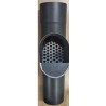 zinken loofafscheider - bladvanger Ø100 mm  -  Anthra zink