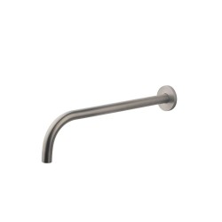 Slim 18mm uitloop rond 30cm 1/2" geborsteld staal