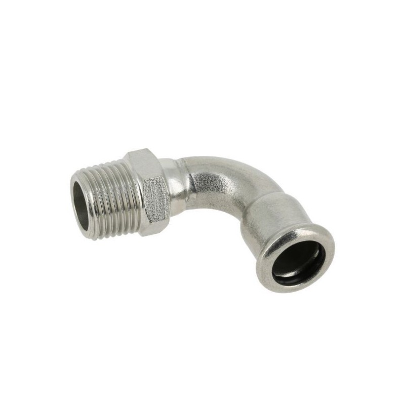 BONFIX M-press RVS-water bocht 90° 1 1/4" bu.dr. x 35 mm