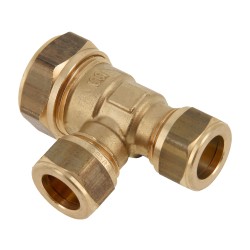 BONFIX Knel messing T-stuk 15 x 12 x 12 mm 