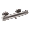 Ribbd thermostatische douchemengkraan hartafstand 15 cm geborst. staal