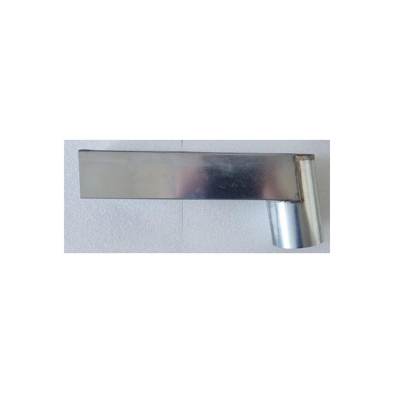 zinken stadsuitloop 60 x 80 mm - uitloop Ø80