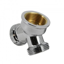 BONFIX Draad messing Y-stuk 3/4" bu x bi x bu verchroomd