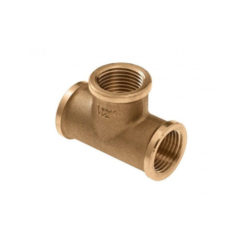 BONFIX Draad messing T-stuk 3/8" bi.dr.