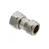 BONFIX 2-delige koppeling chroom M24 x 15 mm knel