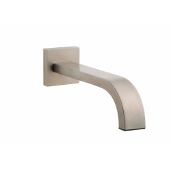 Rombo baduitloop vierkant 22 cm 1/2'' geborsteld staal