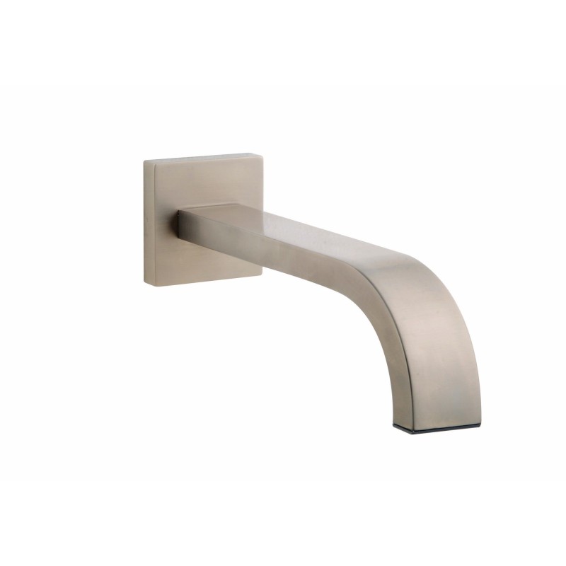 Rombo baduitloop vierkant 22 cm 1/2'' geborsteld staal