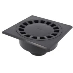 Nicoll Vloerput 300 x 300 mm onderuitlaat 110 mm donkergrijs