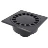 Nicoll Vloerput 300 x 300 mm onderuitlaat 110 mm donkergrijs