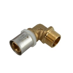BONFIX Alu-pers kniekoppeling 3/4" bu.dr. x 25 mm