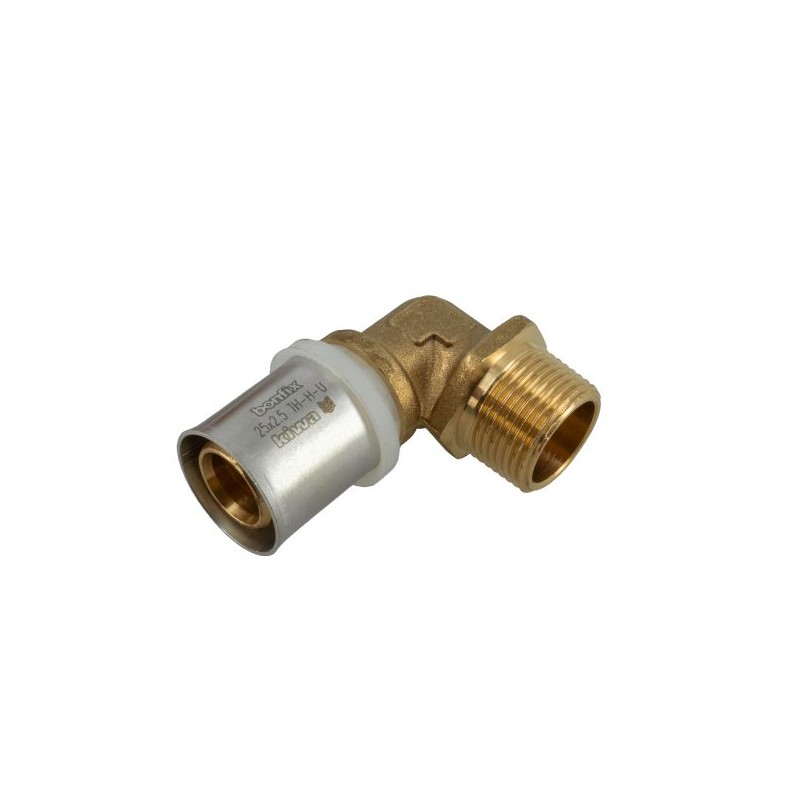 BONFIX Alu-pers kniekoppeling 3/4" bu.dr. x 25 mm