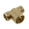 BONFIX Soldeer messing T-stuk 12 x 18 x 1/8" bi.dr.