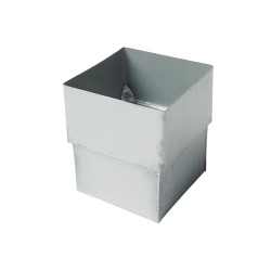 RHEINZINK prePATINA blue-grey verbindingsmof vierkant 80 x 80mm