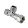 BONFIX Draad verchroomd T-stuk 3/8" bu. x 3/8" bu. x 3/8" wartel
