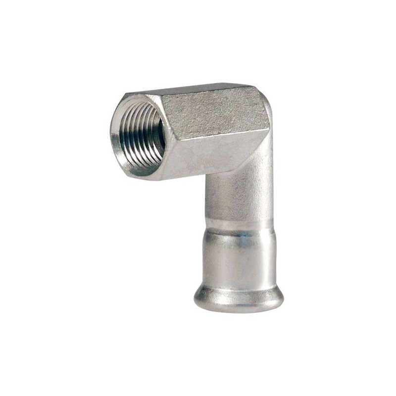 BONFIX M-press RVS-water kniekoppeling 1/2" bi.dr. x 18 mm