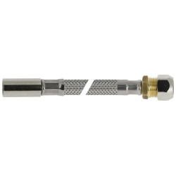 BONFIX RVS flexibele aansluitleiding 50cm 15 mm insteek x 10 mm knel