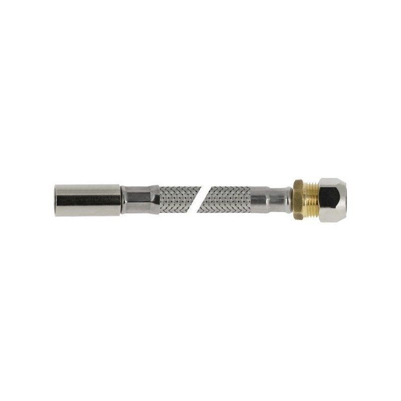 BONFIX RVS flexibele aansluitleiding 50cm 15 mm insteek x 10 mm knel