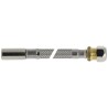 BONFIX RVS flexibele aansluitleiding 50cm 15 mm insteek x 10 mm knel