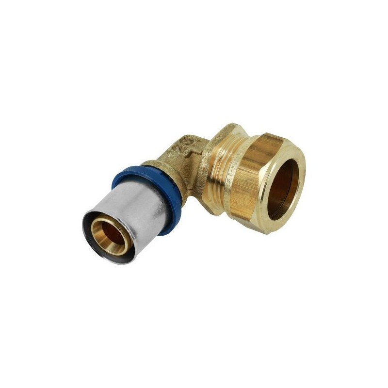 BONFIX Alu-pers knie verloopkoppeling 20 x 22 mm knel